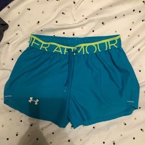 blue under armour shorts